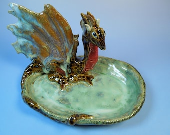 Red Chested Dragon Soap Dish
