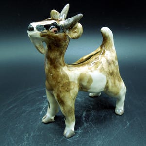 Stoneware Standing Goat Figurine