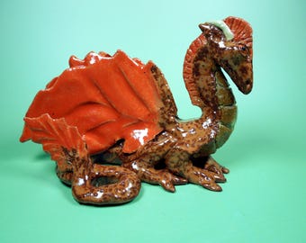 Fiery Red Winged Dragon
