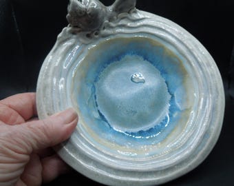 Handmade Manatee Bowl: High Fired Clay Dish