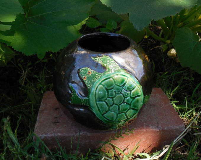 Turtle Vase Etsy