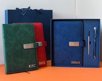 Personalized Leather Notebook --Traveler's Notebook Cover/Leather Gift/Leather Diary/Leather Diary Sketchbook, Father's Day Gift