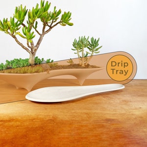 Drip Tray - Fits our Island Planter - Modern Plant Tray - Planter Tray made from cement pairs with our Island Planter - Planter Saucer