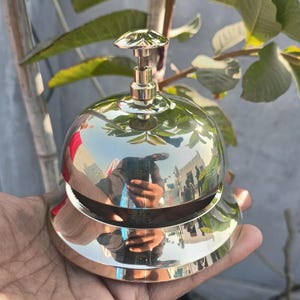 Personalized Brass Desk Bell – Reception Bell, Engraved Gift for Him, Hotel Counter Decor, Unique Valentine’s Day Gift