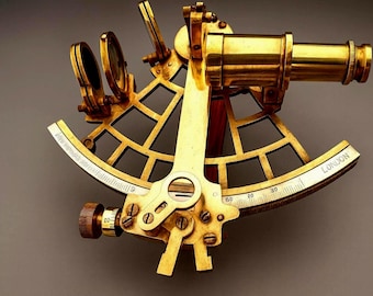 手作りの真鍮製六分儀 9インチ 航海用計器 - Etsy 日本