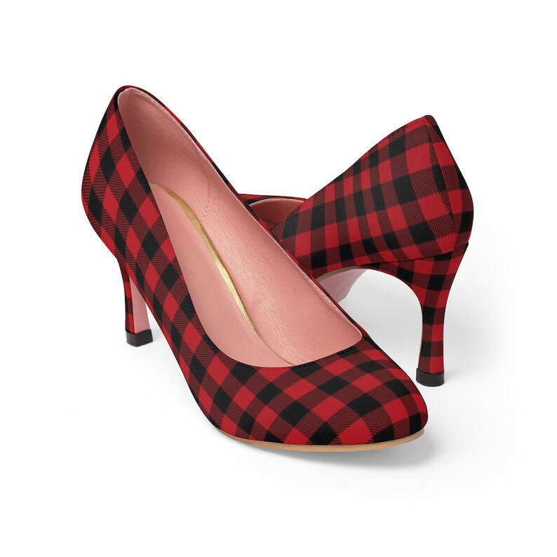 Buffalo Check High Heels