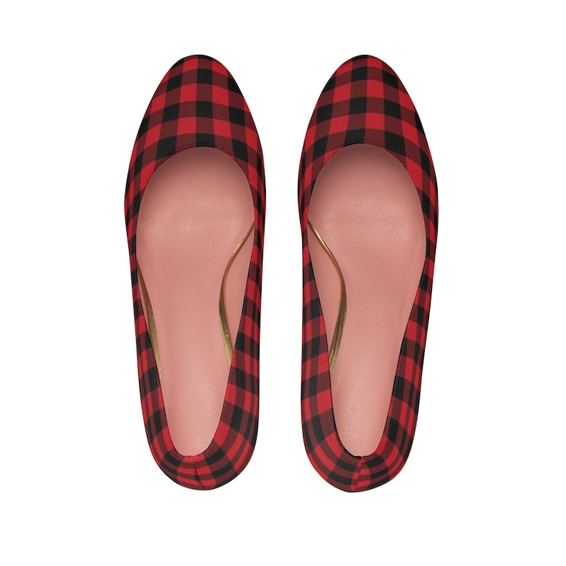 Buffalo Check High Heels