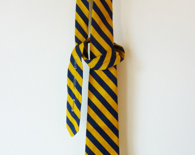 Navy and Gold Tie Vintage Prince Consort Made by Schreter Etsy
