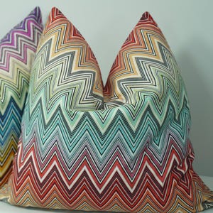 Chevron Pillow Cover: Farmhouse Zigzag Throw Cushion - 18x18, 24x24