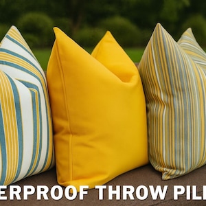 Outdoor Waterproof Pillow Cover, Decorative Outdoor Throw Pillow Cover, Waterproof Patio Pillow Case, Porch Throw Pillow, Garden Pillow Case