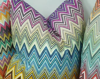 Funda de almohada Chevron, moderna funda de cojín en zigzag, funda de almohada geométrica neutra, tamaño personalizado
