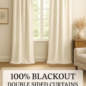 Blackout Curtains, 100% Blackout, Room Darkening,Thermal Curtains,Light Blocking, Noise Reducing,Velvet Blackout,Grommet Style,Double Sided