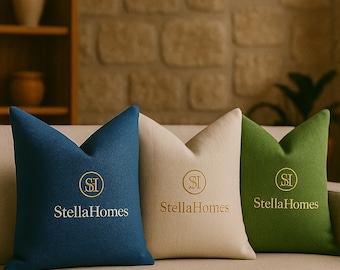 Natural Linen Pillow Cover: Heavyweight Throw Pillow Case, Any Size