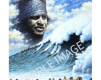 Eddie Aikau Waimea Bay Hawaii Surfing Contest Poster - 2009-2010