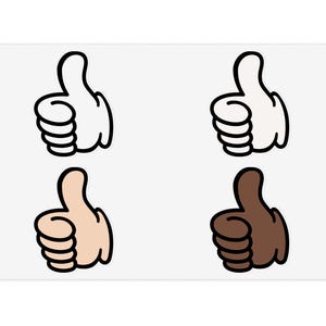 Diverse Daumen hoch Stickerbögen | Affirmationsaufkleber, süßes Dekor, Geschenk für Freunde, Bürobedarf, Klassenzimmerdekor