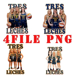 Tres Leches Basketball PNG Lexie Hull Sophie Cunningham Step Sisters Indiana Fever Trio Design Women’s Baseketball T-shirt Png