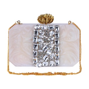 Off-White Resin Clutch