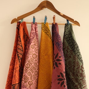 Organic Cotton Paisley Bandana Set: Hand Block Printed, Vibrant Colors