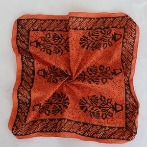 Organic Cotton Paisley Bandana Scarf: Hand Block Printed, Vibrant Colors
