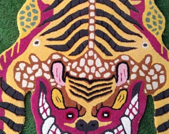 Tibetan Tiger Rug: Hand-Tufted Wool Area Rug