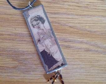 Vintage Paris Lady necklace