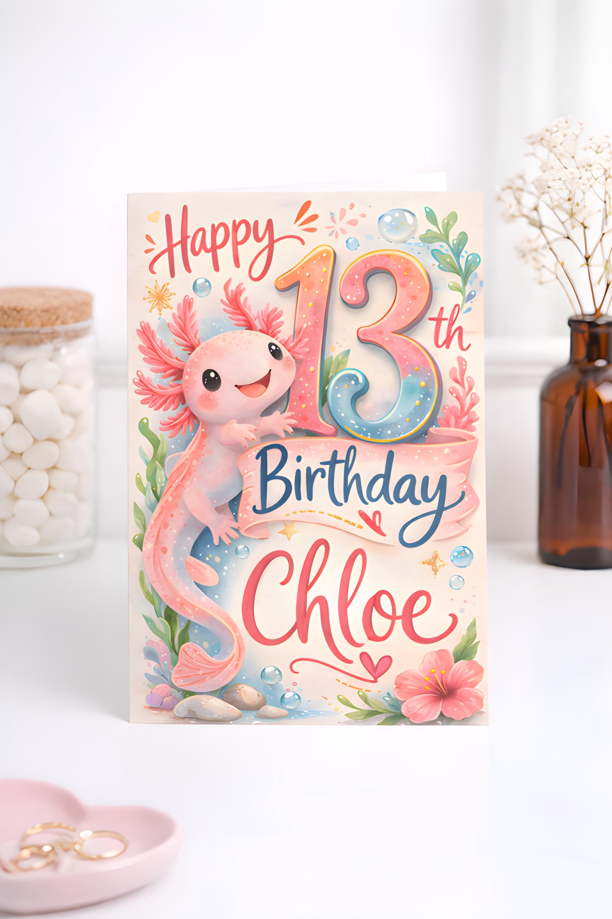 13歳の誕生日カード - Etsy 日本