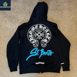 Black Zip-Up Hoodie with Bold Back Graphic – Unisex Streetwear Hoodie