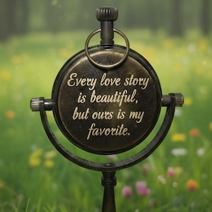 Antike Messing Tischuhr mit Gravur: Personalisiertes Büro Dekor Geschenk