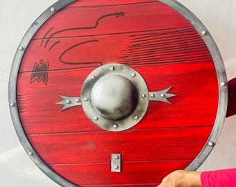 Ragnar Lothbrok Viking Shield - Battleworn Norse TV Show Replica (18/24/30 Inch)