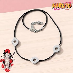 Anime Loop Necklace, Anime Inspired Jewelry, Titanium Steel Cosplay Choker | Gift Jewelry for Men & Women