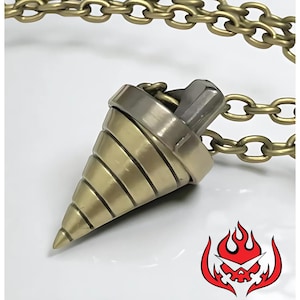 Anime Core Drill Necklace, Anime Pendant Necklace, Anime Cosplay Jewelry - Anime Lover Gifts