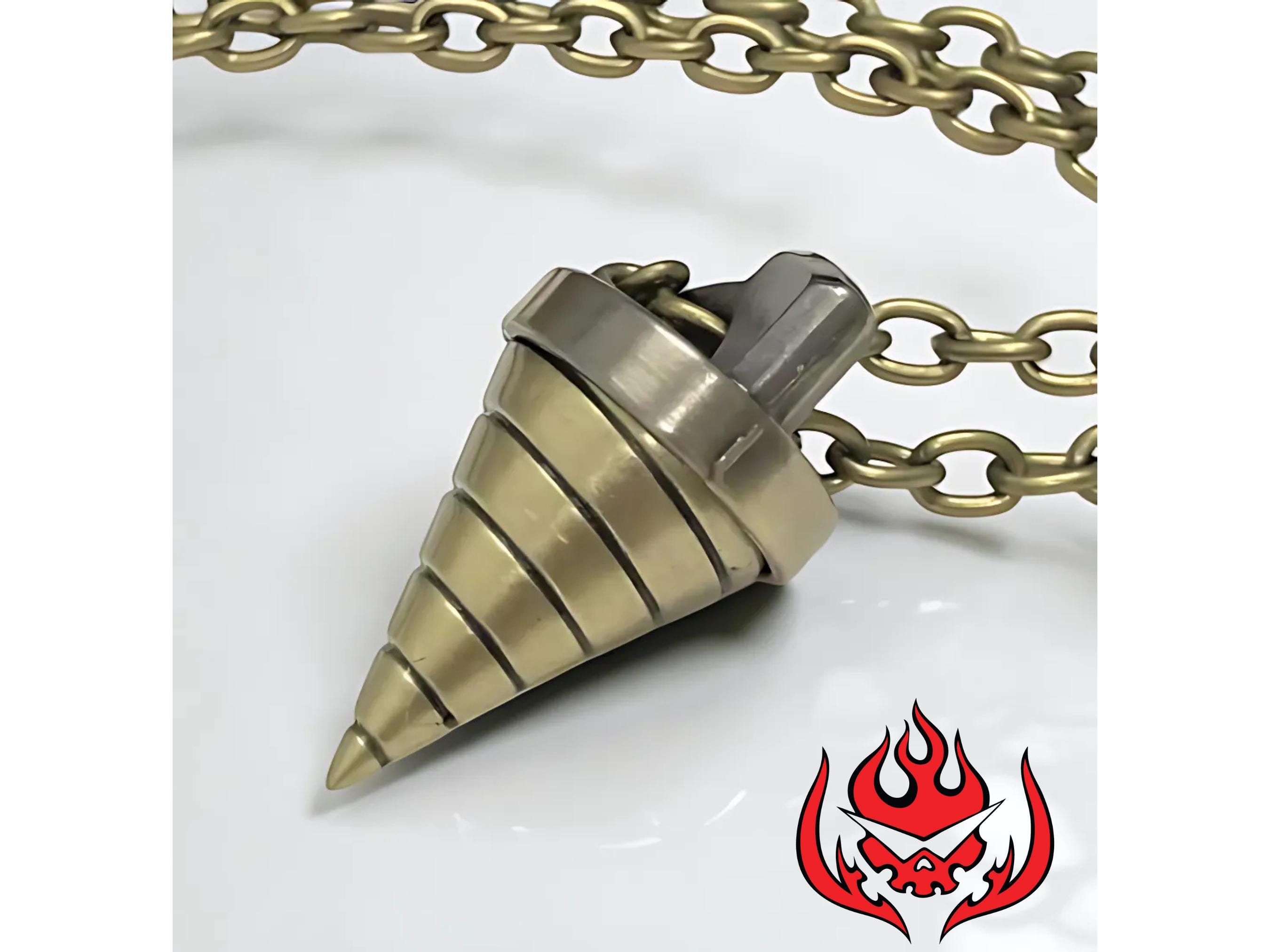 Anime Core Drill Necklace, Anime Pendant Necklace, Anime Cosplay