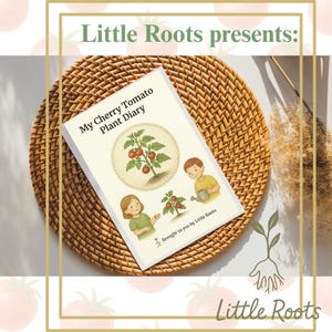 Dagboek kerstomaatjes voor kinderen | Afdrukbare pdf tuindagboek | Levenscyclustracker voor planten | Homeschool-tuinproject voor natuurstudie
