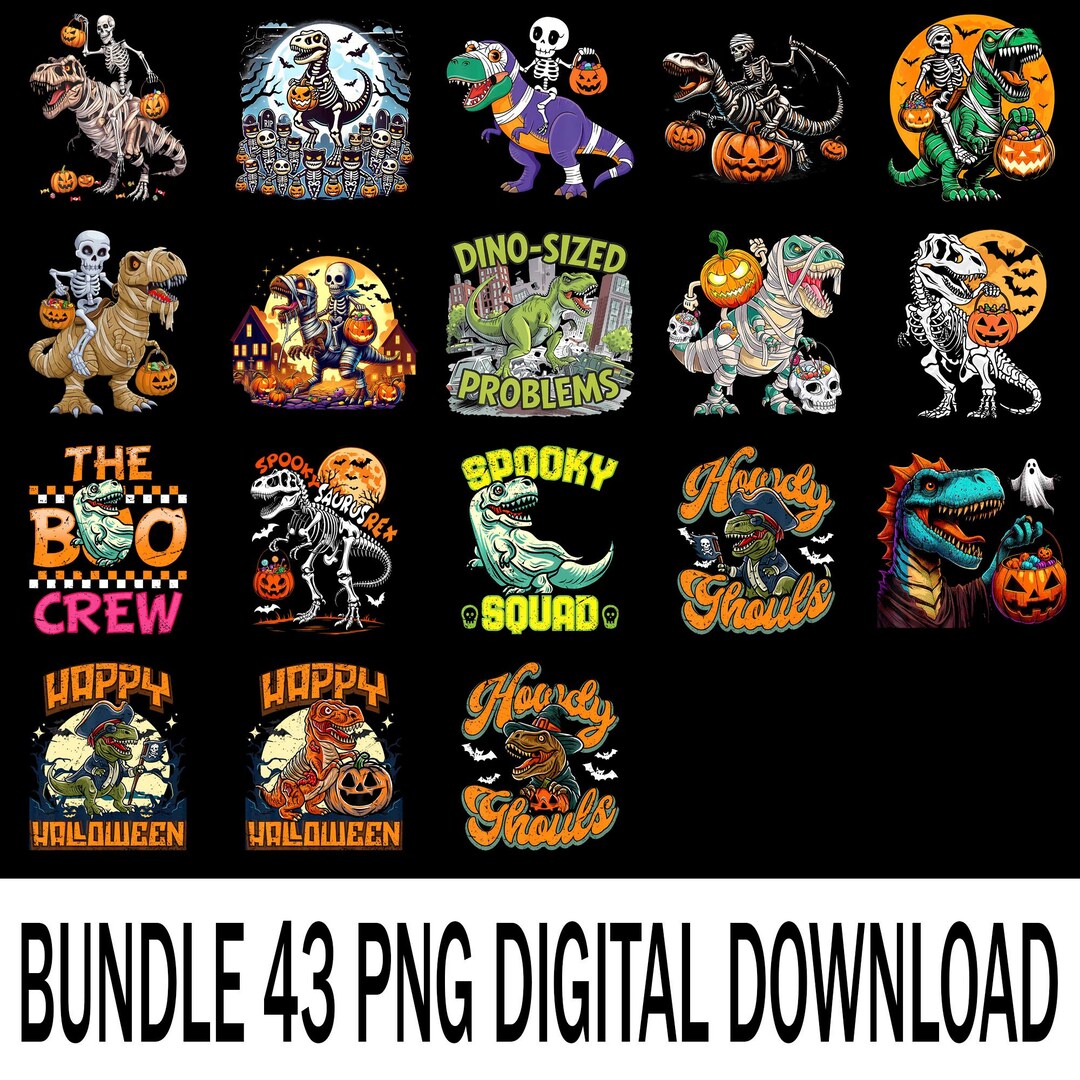 Skeleton Riding Dinosaur PNG, Funny Zombie Saurus Halloween Clipart ...