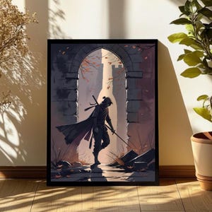 Arte Samurai - Printableful - Digitally Download, Print-printing poster - High quallity, Wall printe - Instantdownloaded, Ninja Printable