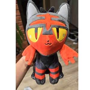 Cute Red Cat Plush Toy – Soft Stuffed Animal Toy – Gift for Anime Fans