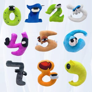 0-9 Number Lore Plush, Alphabet Lore Toy, Educational Toys, Gift For Kid