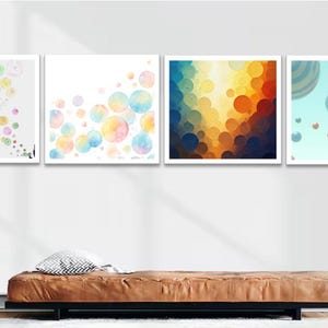 Ilustraciones de burbujas Pack – 4 High-Quality JPGs