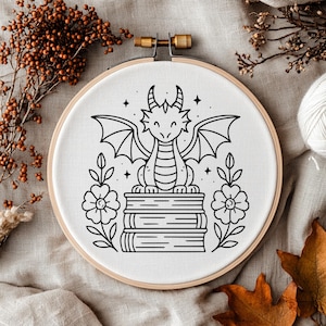 Dragon Embroidery pattern, Dragon Hand Embroidery, Embroidery patterns, Hand Embroidery Patterns, PDF pattern