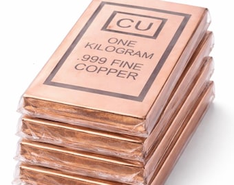 1 Kg 999 Pure Copper Bar Solid Copper Ingot - Etsy