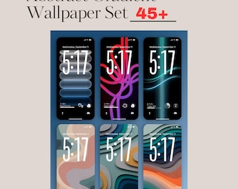 Sfondi per telefono con gradiente astratto / Download digitale per iPhone e Android