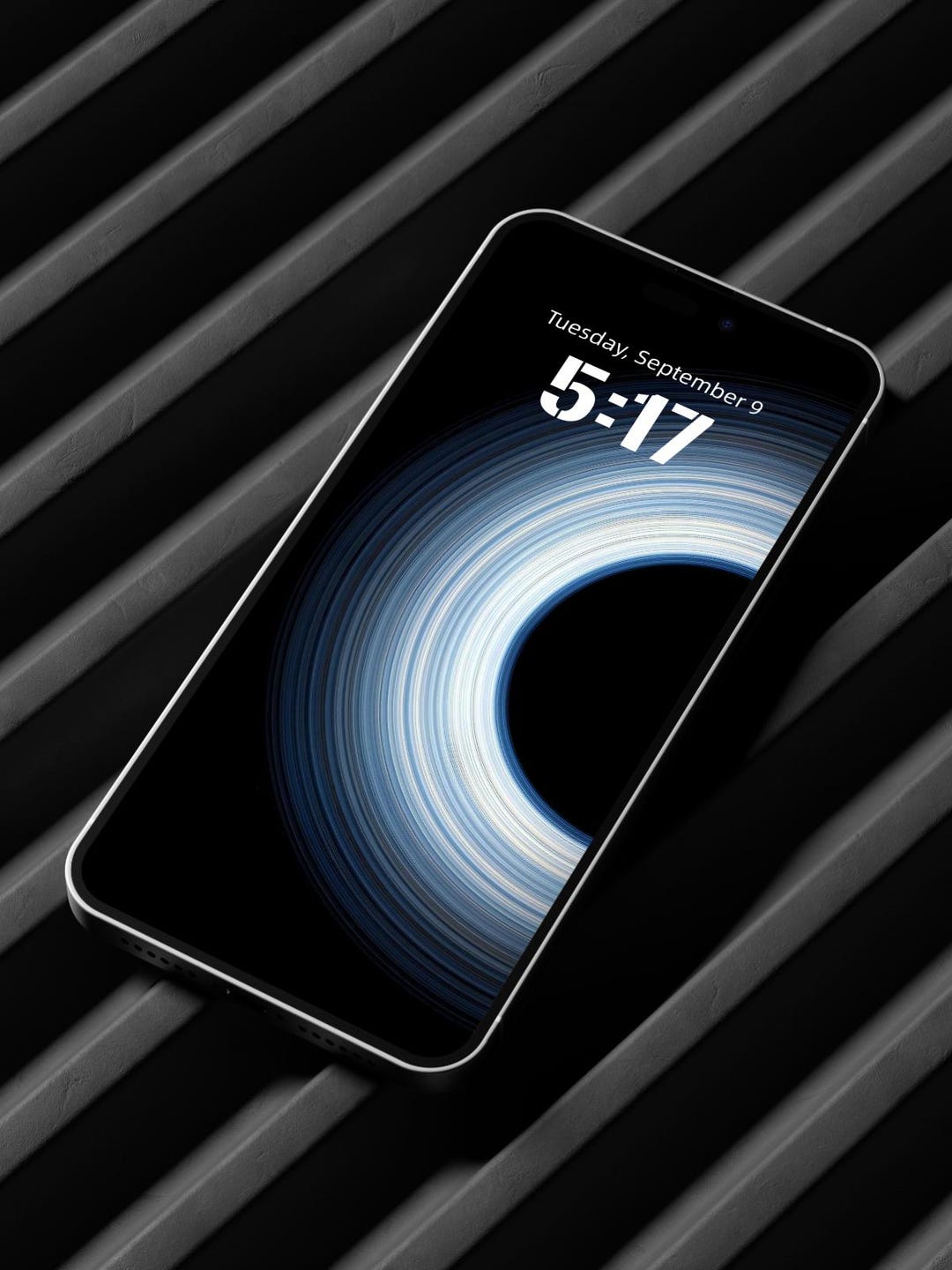 Dark Abstract iPhone Wallpaper | Glowing Ring Design (digital Download ...