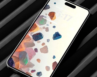 Sfondo 3D Crystal / Sfondo minimale per iPhone