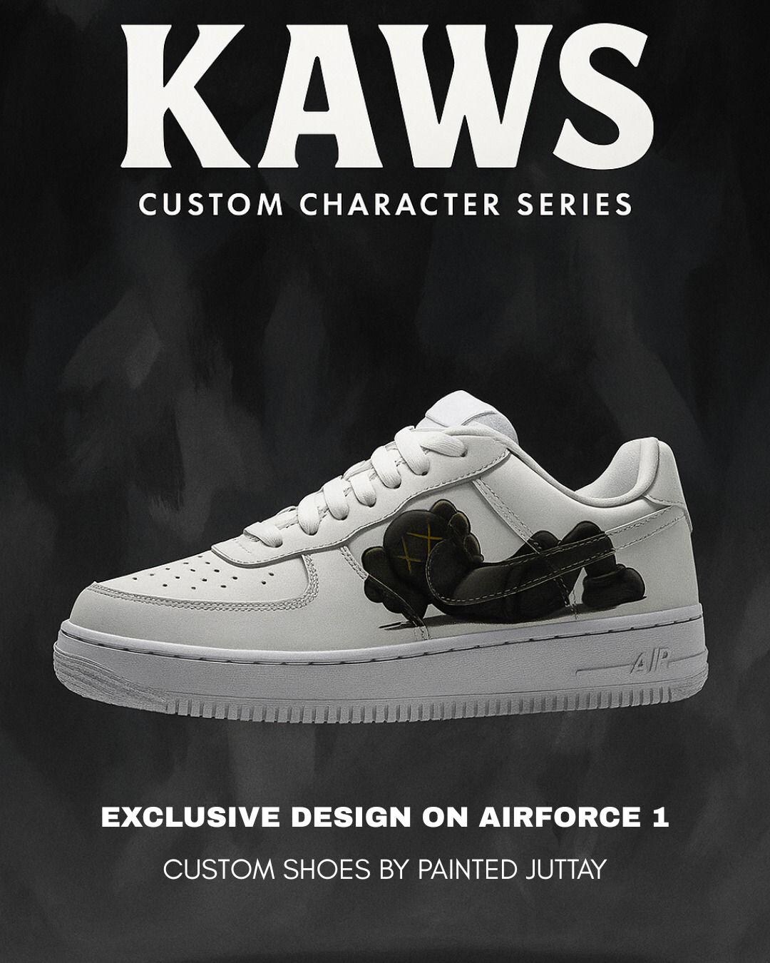 Custom Shoes Custom Kaws Af1 Kaws Inspired Custom Air Force One