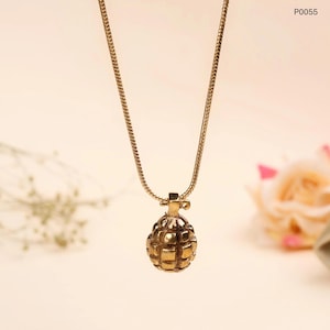 Antitank grenade bomb Pendant ,Hand grenade charm, Army Necklace, Military Pendant, Halloween pendant, Solider Pendant, Army Weapons Pendant
