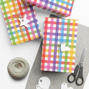 Carta da regalo a quadri media RAINBOW ROOM, adatta per tutte le occasioni, compleanni, matrimoni, feste, carta da regalo artistica