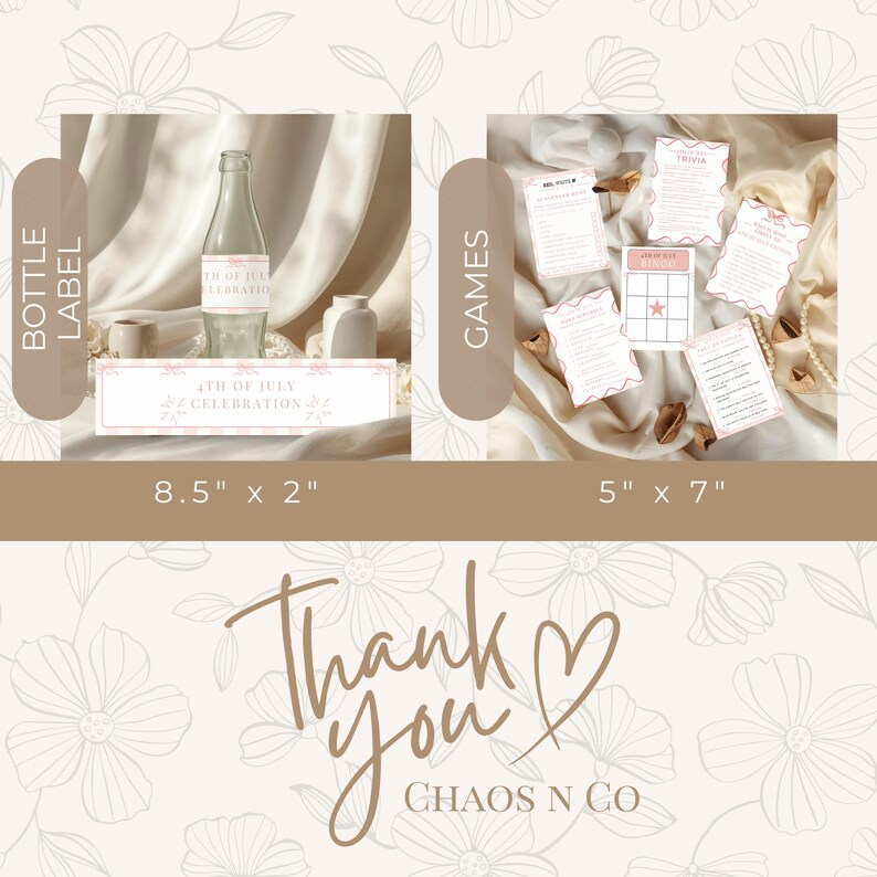 Editable 4th of July Invitation Bundle – Patriotic Party Games (Digital Download) image 4