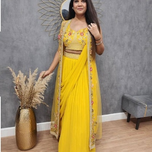 Neuer dreiteiliger Western bereit, Saree mit Koti für modische Hochzeits-Saison zu tragen