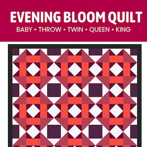 Easy Quilt Pattern PDF | Beginner Friendly Full Quilt & Block Design | Modern Patchwork Pattern for Fast Quilting Projects