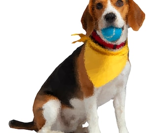 Custom Low Poly Pet Portrait – Geometric Digital Art – Modern Pet Portrait